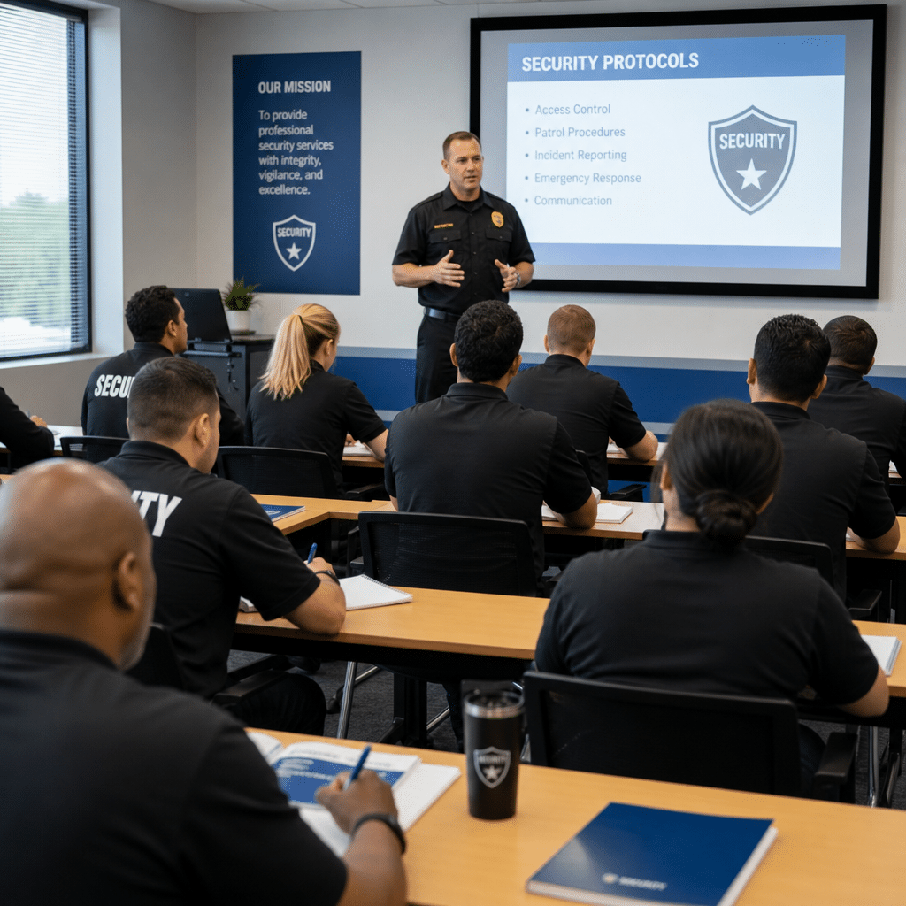 Security training classroom in Chambly