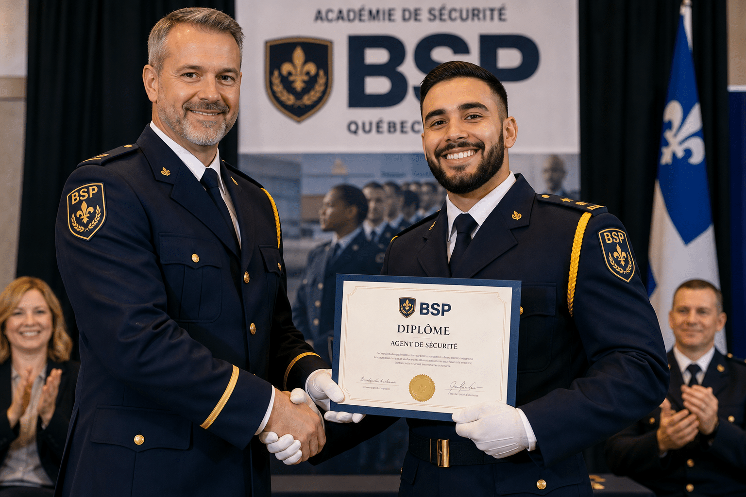Remise de diplôme agent de sécurité BSP Vimont - Académie IGS